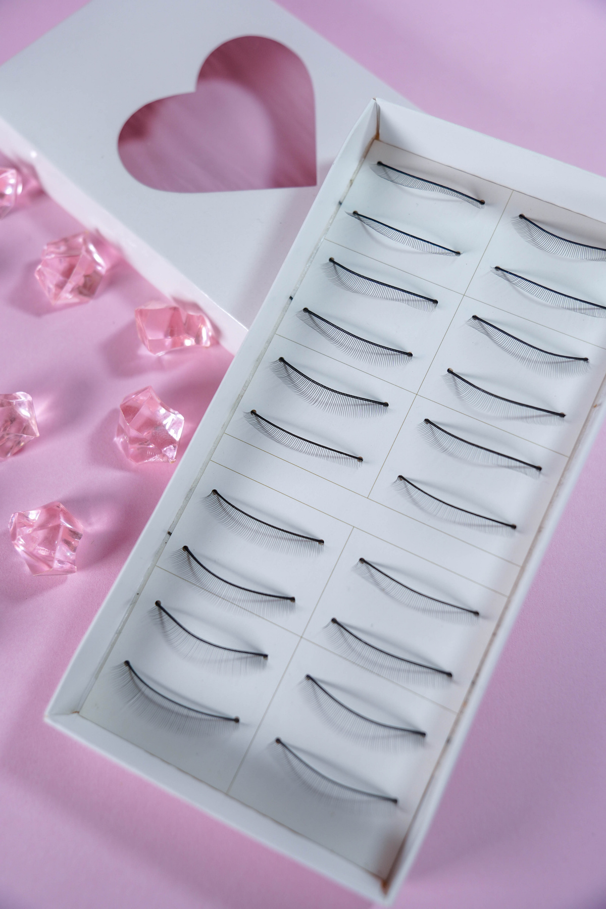Caja de pestañas de práctica 10 pares