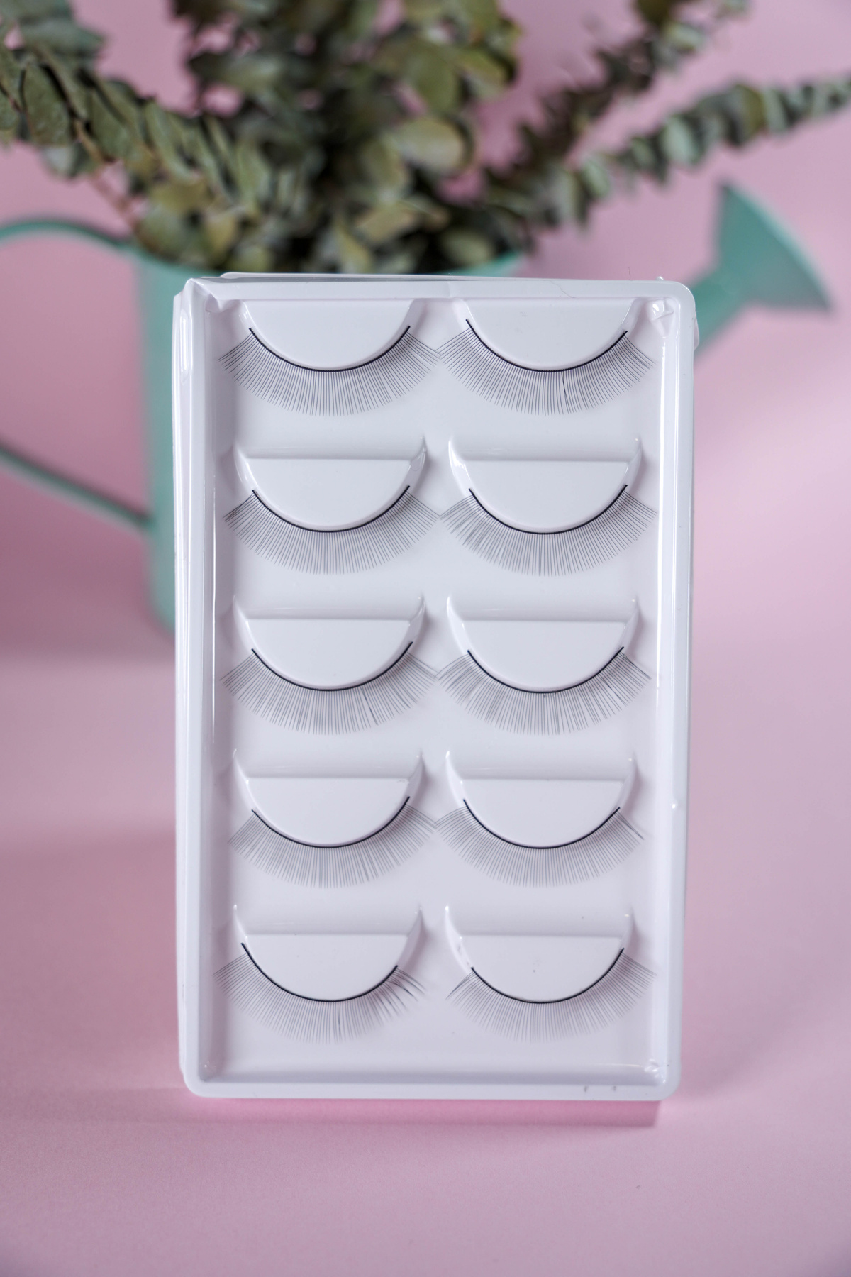 Caja de pestaña de práctica 5 pares